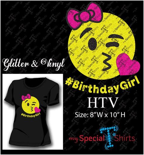 Birthday Girl Emoji Happy Emoji Kiss Instant Download Vector Etsy