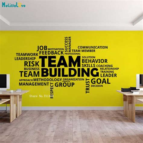 Office Motivational Quotes Wall Sticker Never Give Up Work Hard Vinyl