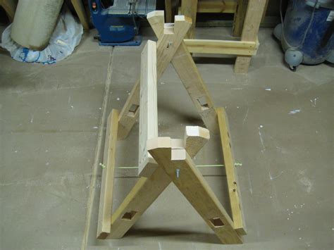 Fill the holes with wood putty and let them dry out for a few hours. Plans to build Free Foldable Sawhorse Plans PDF Plans