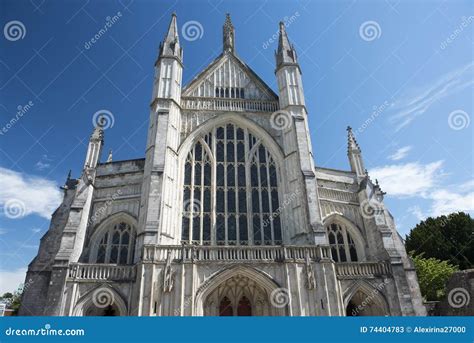 Winchester Cathedral Winchester Hampshire England Stock Image