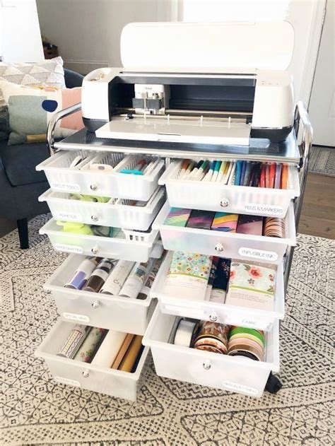You can get a wood top for the cart from michael's and. Store and organize Cricut maker | 1000 | Cricut craft room ...