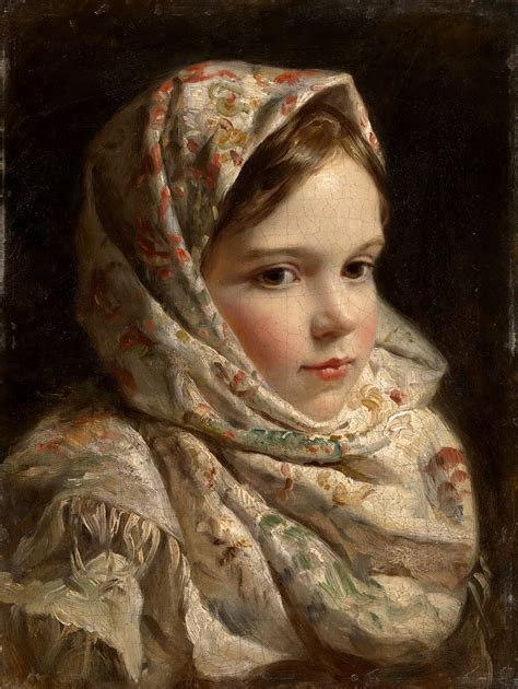 Russian School Portrait 19th Century 2256×3000 Russian Painting