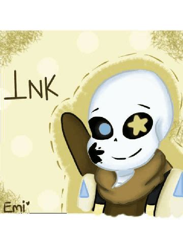 Exists outside of timelines (he has a bad memory) he have a truce with error may help make aus. Ink!Sans Gif :3 | Undertale Amino