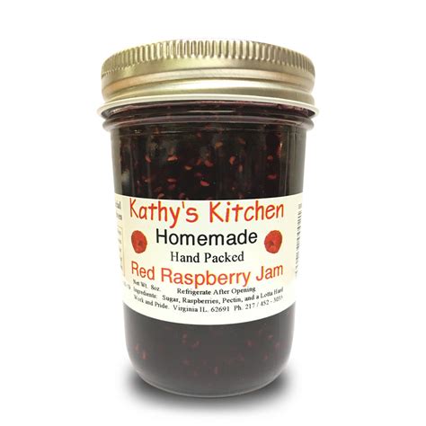 Red Raspberry Jam Kathys Kitchen Store