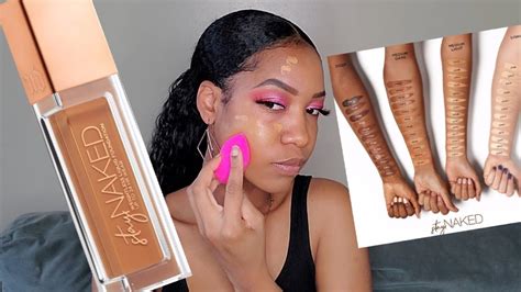 NEW URBAN DECAY STAY NAKED FOUNDATION REVIEW DEMO 60WY YouTube