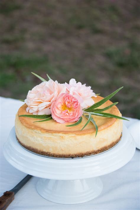 Cheesecake With Flower Decorations Seakettle