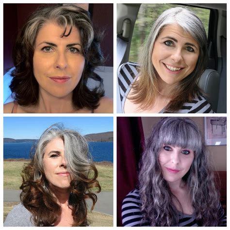 Hair Transition Grey Hair Transformation Dye My Hair Hair