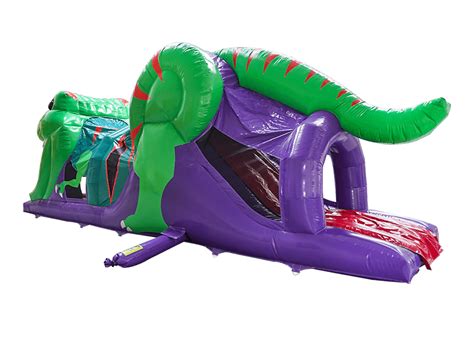 1 part 3d dino obstacle course airquee inflatables