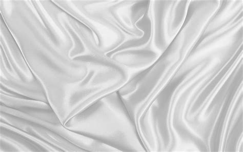 Download Wallpapers White Silk 4k White Fabric Texture Silk White