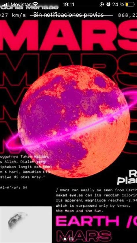 An Image Of The Cover Of Mars Magazine Which Is Featured In Pink And Black