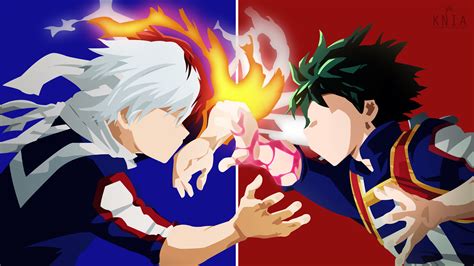 Download Shoto Todoroki Izuku Midoriya Anime My Hero Academia 4k Ultra
