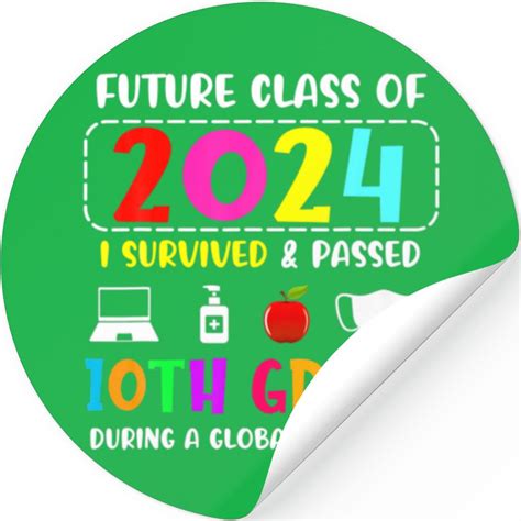 Future Class Of 2024 10th Grade Graduation 2022 St Stickers