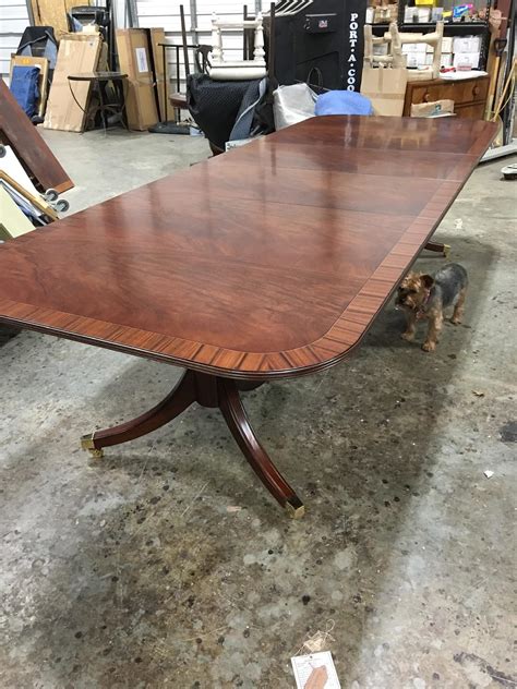 Traditional Georgian Style Mahogany Dining Table By Leighton Hall For