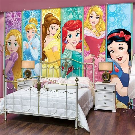 Photo wallpaper murals for bedrooms; Disney Princesses wall murals for wall | Homewallmurals.co ...