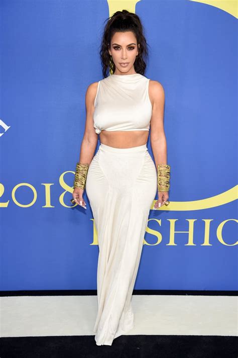 kim kardashian s outfit at cfda awards 2018 popsugar fashion