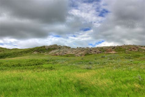 Cloudy Day On The Hills At White Butte North Dakota Image Free Stock