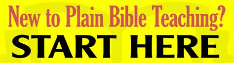 Plain Bible Teaching