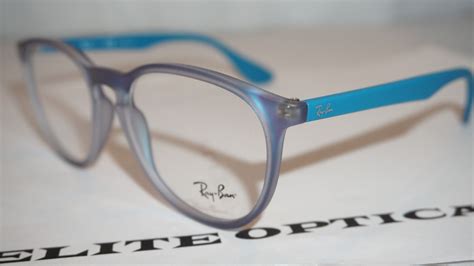 New Authentic Ray Ban Rx Eyeglasses Azure Iridescent Rb7046 5484 53 18 145 Ebay Eyeglasses