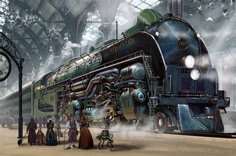 Image Result For Dieselpunk Train Diesel Punk In 2019 Train Art Steampunk City Steampunk