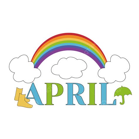Радуга и облака апреля картинки Svg Png радуга Облака Апрель