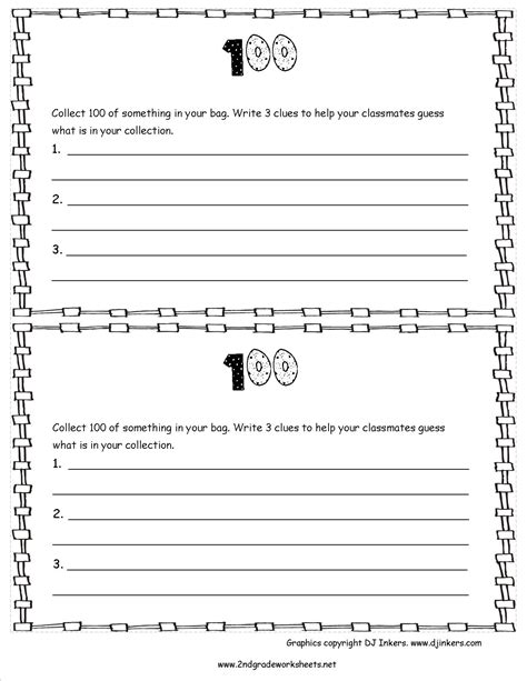 The Teachers Guide 100th Day Of School Theme Page Printable 100 Day