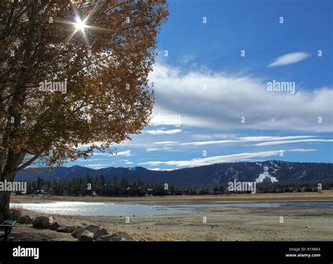 Fall At Big Bear Lake San Bernardino Mountains California Stock Photo