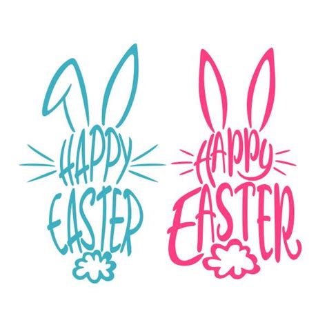 Happy Easter Bunny Cuttable Design Apex Embroidery Designs Monogram