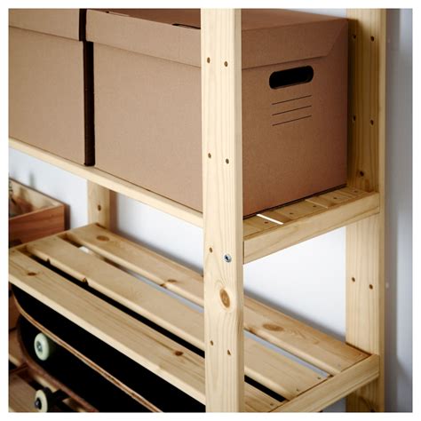 Rack & stack are commonly confused in urban slang. IKEA - HEJNE 2 section shelving unit softwood | Diy ...