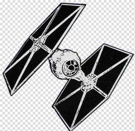Black and white Tie Fighter illustration, Star Wars: TIE Fighter Star