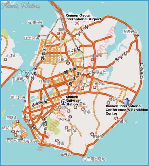 Xiamen Map Travelsfinderscom