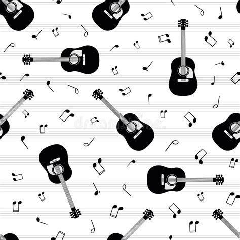 Acoustic Guitar Music Notes Stock Illustrations 2571 Acoustic Guitar