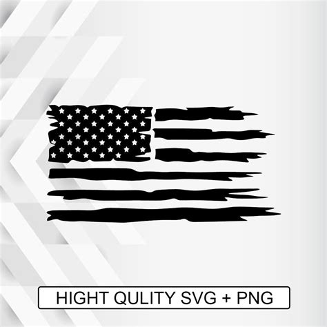 Distressed American Flag Usa Svg Digital Download Cricut Cut Etsy