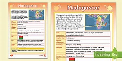 KS2 Madagascar Fact File (teacher made) - Twinkl