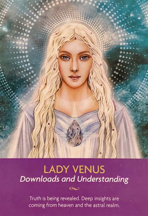 Email with a member of our support team. Daily Angel Oracle Card: Lady Venus, from the Keepers Of The Light Oracle Card deck, by Kyle ...
