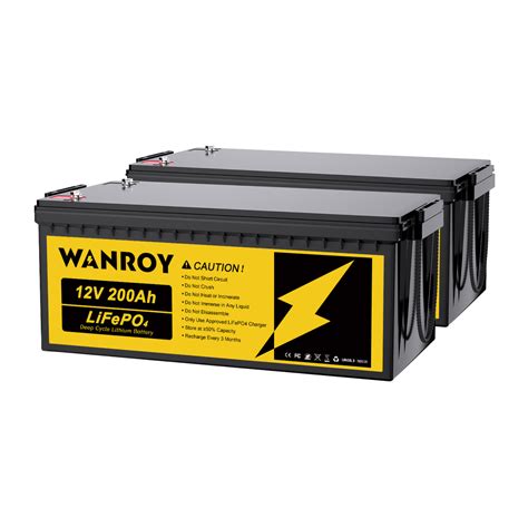 12v 200ah Lifepo4 Battery With 100a Bms Wanroy
