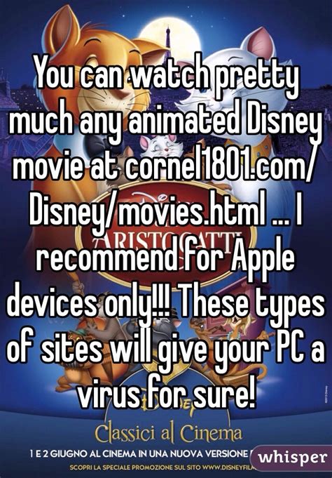 You Can Watch Pretty Much Any Animated Disney Movie At
