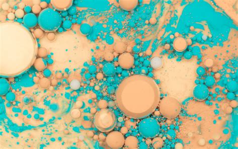 Download Wallpaper 3840x2400 Bubbles Stains Liquid Abstraction 4k