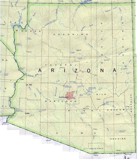 Map Of Arizona Arizona Map Maps Of All Countries In