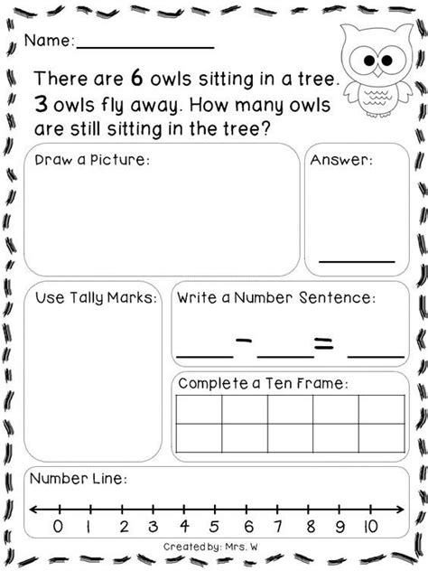 This worksheet contains 6 area and perimeter word problems for kids to solve. Subtraction Word Problems | Subtraction word problems, Math word problems