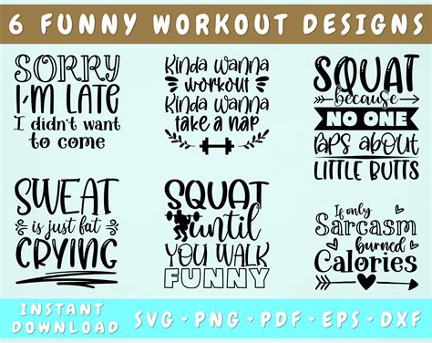 Funny Workout SVG Bundle Designs Workout Quotes SVG Workout Shirt By LemonStudioCreations