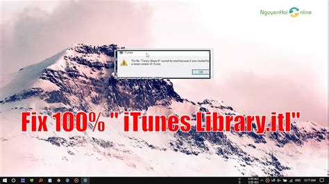 How To Fix The File Itunes Libraryitl Cannot Be Read Youtube