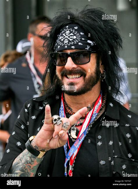 Bass Player Nikki Sixx Of Motley Crue Arrives On The Red Carpet Prior