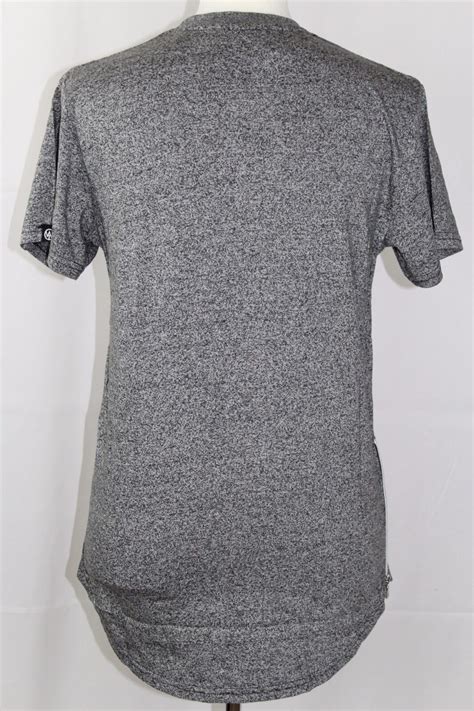 Wt02 Men Elongated T Shirts With Side Zipper Short Sleeve 5 Colors Size
