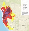 Air Quality Map California Today – Topographic Map of Usa with States