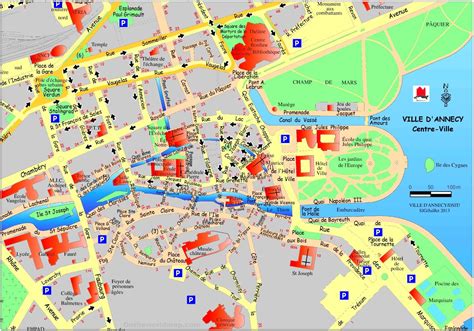 Annecy Sightseeing Map Images And Photos Finder