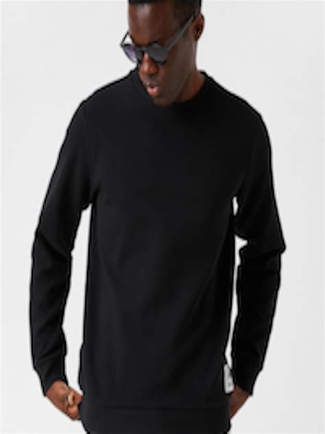 Buy Koton Men Black Solid Sweatshirt Sweatshirts For Men 20908814