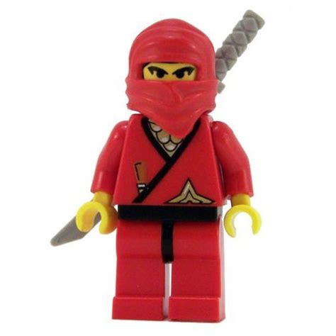Lego Minifigure Ninjago Red Ninja With Sword Mint