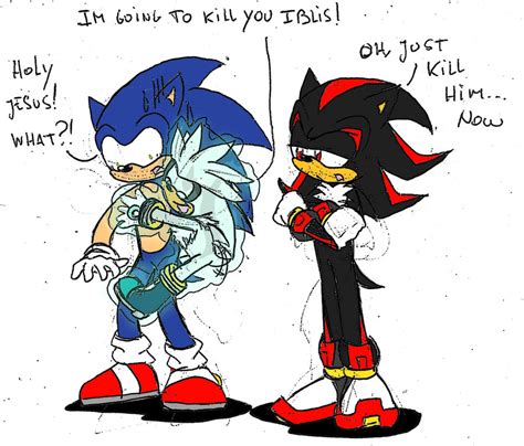 Oh yeah and shadow is serious in fights and sonic isn't so it can get him killed easily. IBLIS TRIGGER - Sonic, Shadow, and Silver Photo (34516870 ...