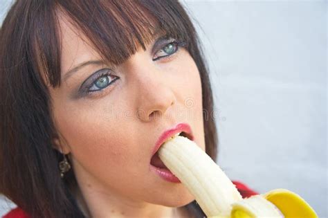 She Loves A Banana Stock Photo Image Of Eating Slimming 23065740