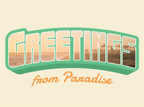 Greetings From Postcard Font F